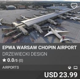 EPWA Warsaw Chopin Airport Drzewiecki Design USD 23.99