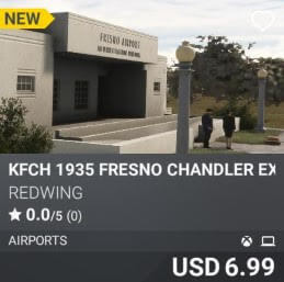 KFCH 1935 Fresno Chandler Executive Airport by Redwing. USD 6.99