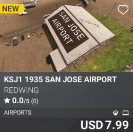 KSJ1 1935 San Jose Airport by Redwing. USD 7.99