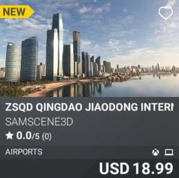 ZSQD Qingdao Jiaodong International Airport by SamScene3D. USD 18.99