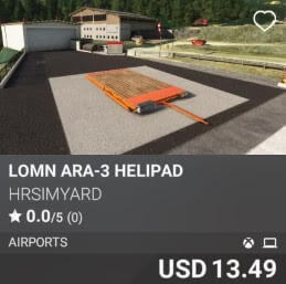 LOMN ARA-3 Helipad by HRSimYard. USD 13.49