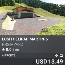 LOSH Helipad Martin-6 by HRSimYard. USD 13.49