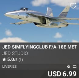 JED Simflyingclub F/A-18E Met Jed Studio USD 6.99