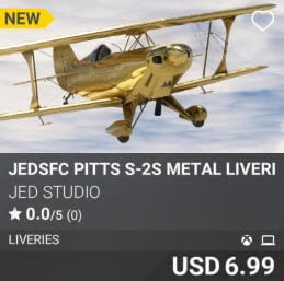 JEDSFC Pitts S-2S Metal Liveries by JED Studio. USD 6.99