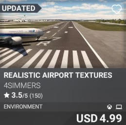 Realistic Airport Textures by 4Simmers. USD 4.99