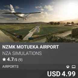 NZMK Mouteka Airport NZA Simulations USD 4.99