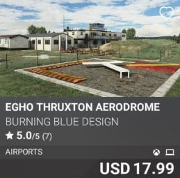 EGHO Thruxton Aerodrome by Burning Blue Design. USD 17.99