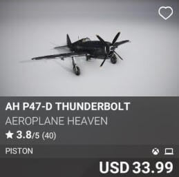 AH P47-D Thunderbolt Aeroplane Heaven USD 33.99