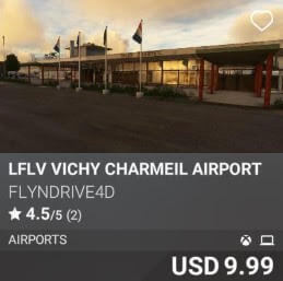 LFLV Vichy Charmeil Airport Flydrive4D USD 9.99