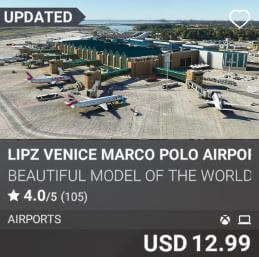 LIPZ Venice Marco Polo Airport by Beautiful Model of the World. USD 12.99