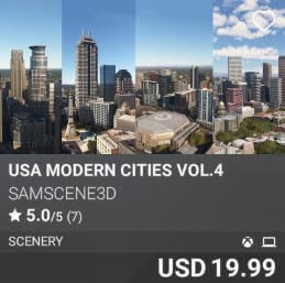 USA Modern Cities Vol.4 by SamScene3D. USD 19.99