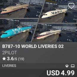 B787-10 World Liveries 02 2Pilot USD 4.99