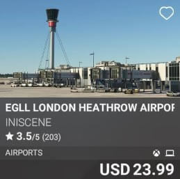 EGLL London Heathrow Airport by iniScene. USD 23.99