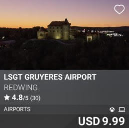 LSGT Gruyeres Airport by REDWING. USD 9.99