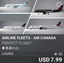 Airline Fleets - Air Canada by Perfect Flight. USD 7.99