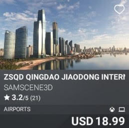 ZSQD Qingdao Jiaodong International Airport by SamScene3D. USD 18.99