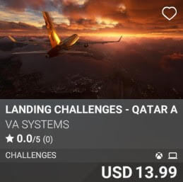 Landing Challenges - Qatar Airways - Vol 1 by VA SYSTEMS. USD 13.99