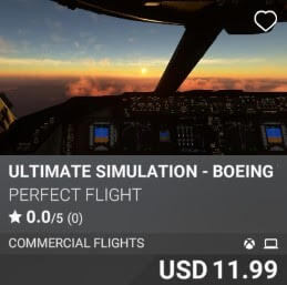 Ultimate Simulation - Boeing 747-8 by Perfect Flight. USD 11.99