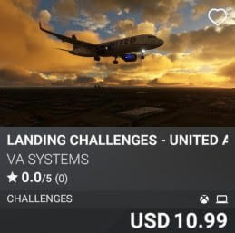 Landing Challenges - United Airlines - Vol 1 by VA SYSTEMS. USD 10.99