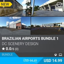 Brazilian Airports Bundle 1 by DC Scenery Design. USD 14.99