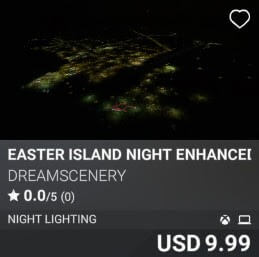 Easter Island Night Enhanced by DreamScenery. USD 9.99