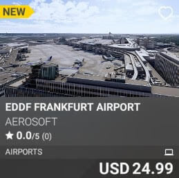 EDDF Frankfurt Airport by Aerosoft. USD 24.99