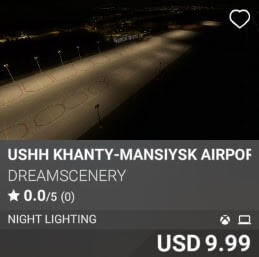 USHH Khanty-Mansiysk Airport Night Enhanced by Dreamscenery. USD 9.99