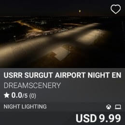 USRR Surgut Airport Night Enhanced by DreamScenery. USD 9.99