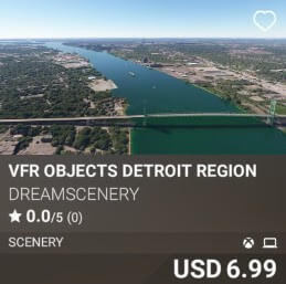 VFR Objects Detroit Region by DreamScenery. USD 6.99