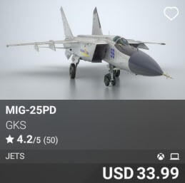 MiG-25PD by GKS. USD 33.99