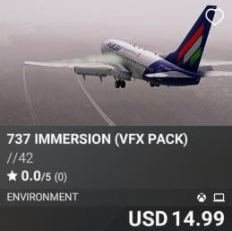 737 Immersion (VFX Pack) by //42. USD 14.99