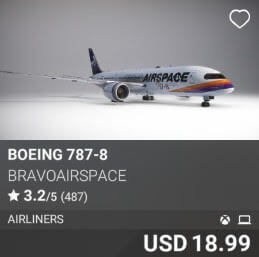 Boeing 787-8 by Bravoairspace. USD 18.99