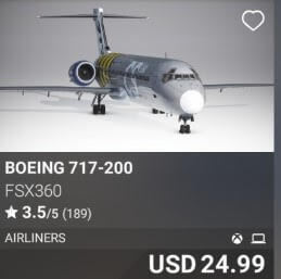 Boeing 717-200 by fsx360. USD 24.99