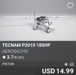 Tecnam P2010 180HP by AeroSachs. USD 14.99