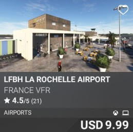 LFBH La Rochelle Airport by France VFR. USD 9.99