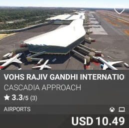 VOHS Rajiv Gandhi International Airport by Cascadia Approach. USD 10.49