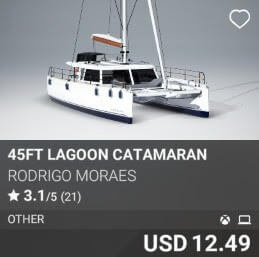 45ft Lagoon Catamaran by Rodrigo Moraes. USD 12.49