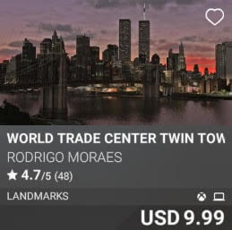 World Trade Center Twin Towers by Rodrigo Moraes. USD 9.99