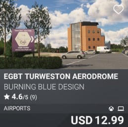 EGBT Turweston Aerodrome by Burning Blue Design. USD 12.99