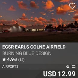 EGSR Earls Colne Airfield by Burning Blue Design. USD 12.99