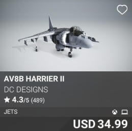 AV8B Harrier II by DC Designs. USD 34.99