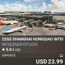 ZSSS Shanghai Hongqiao International Airport by WFSceneryStudio. USD 23.99