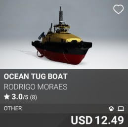 Ocean Tug Boat by Rodrigo Moraes. USD 12.49