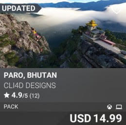 Paro, Bhutan by cli4D Designs. USD 14.99