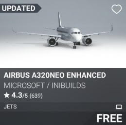 Airbus A320neo Enhanced by Microsoft / iniBuilds. Free