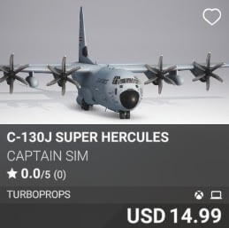 C-130J Super Hercules by Captain Sim. USD 14.99