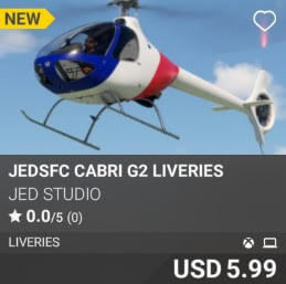 JEDSFC Cabri G2 Liveries by JED Studio. USD 5.99