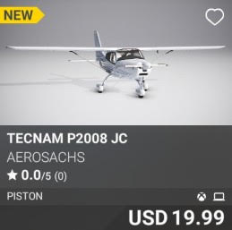 Tecnam P2008 JC by AeroSachs. USD 19.99