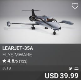 Learjet-35a by Flysimware. USD 39.99