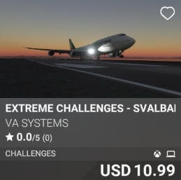 Extreme Challenges - Svalbard (ENSB) by VA SYSTEMS. USD 10.99